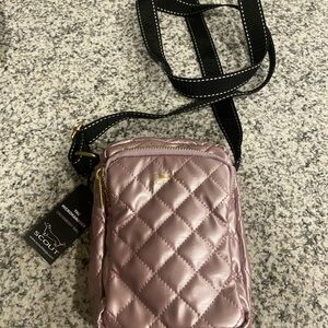 Scout Metallic Pink Quilted Crossbody Bag